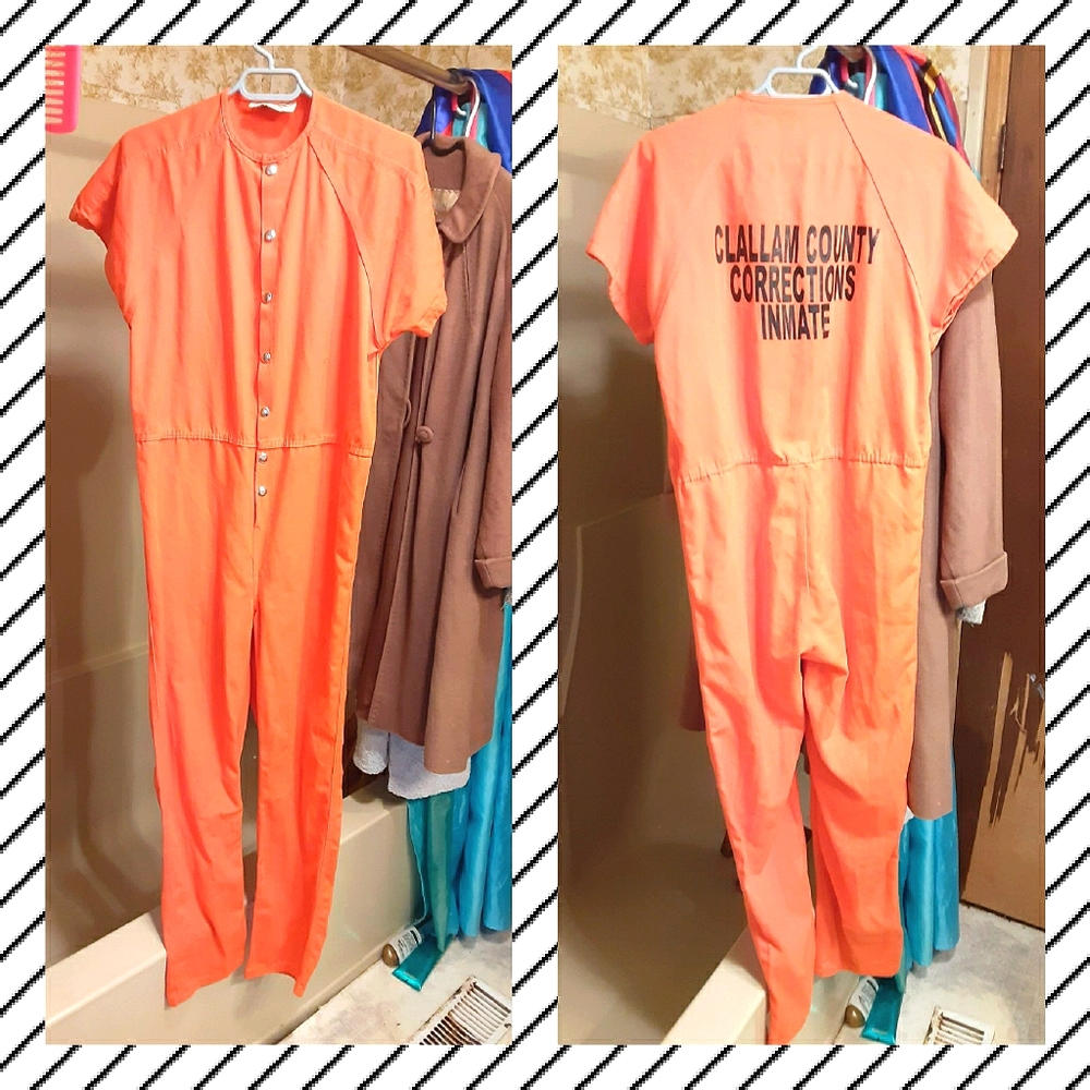 Clallam County Corrections Inmate Orange Jumper** - Picture 1 of 1